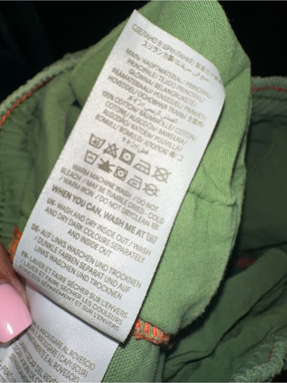 Mini Boden Green Cargo Shorts with Drawstring 100% cotton - 5Y - Picture 3 of 3